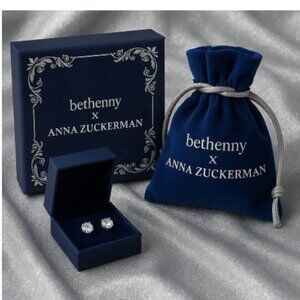 Bethenny Frankel x Anna Zuckerman Just Like Diamonds 4 Carat Studs New